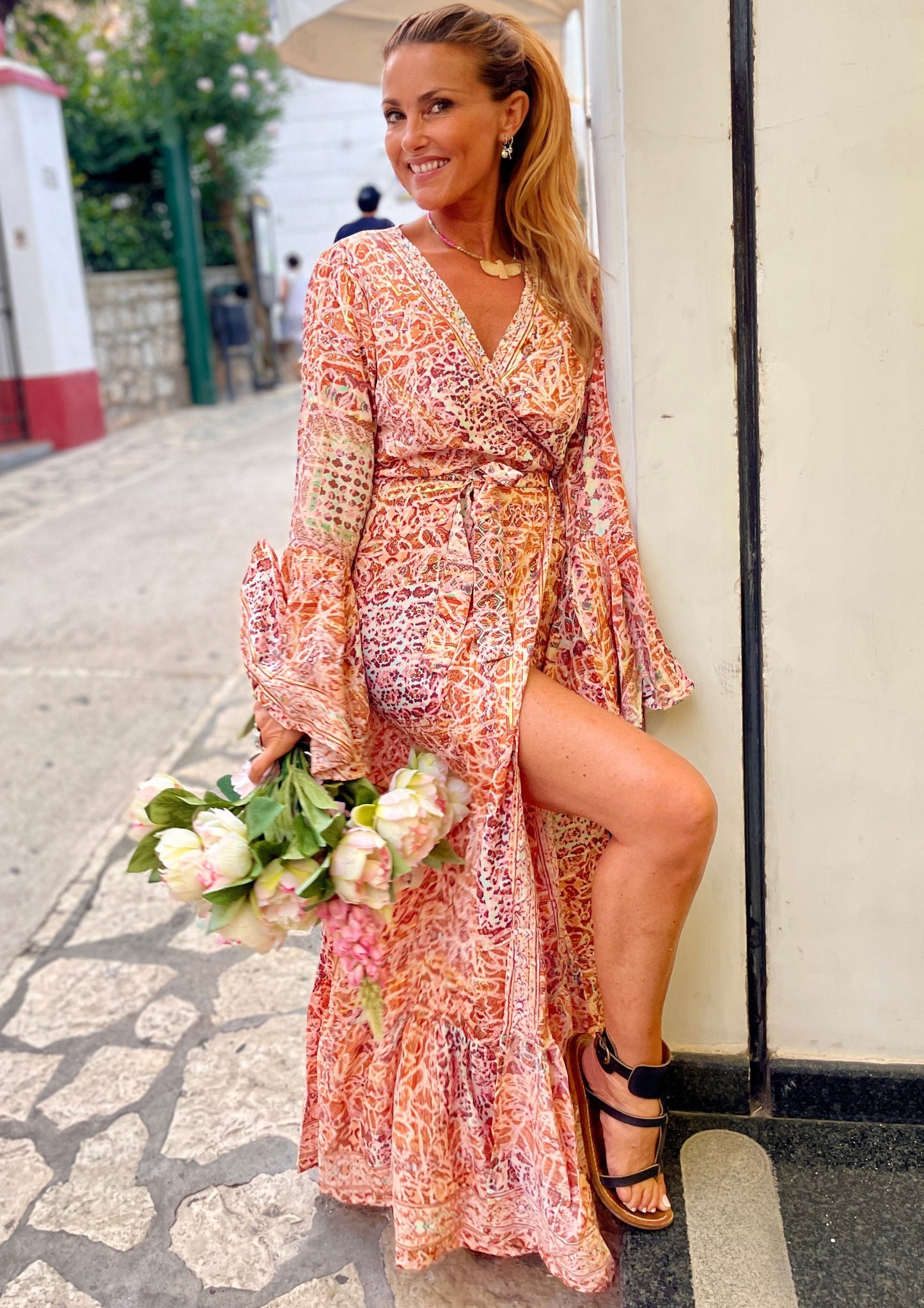 Kimowi - Bougainvilliers dress