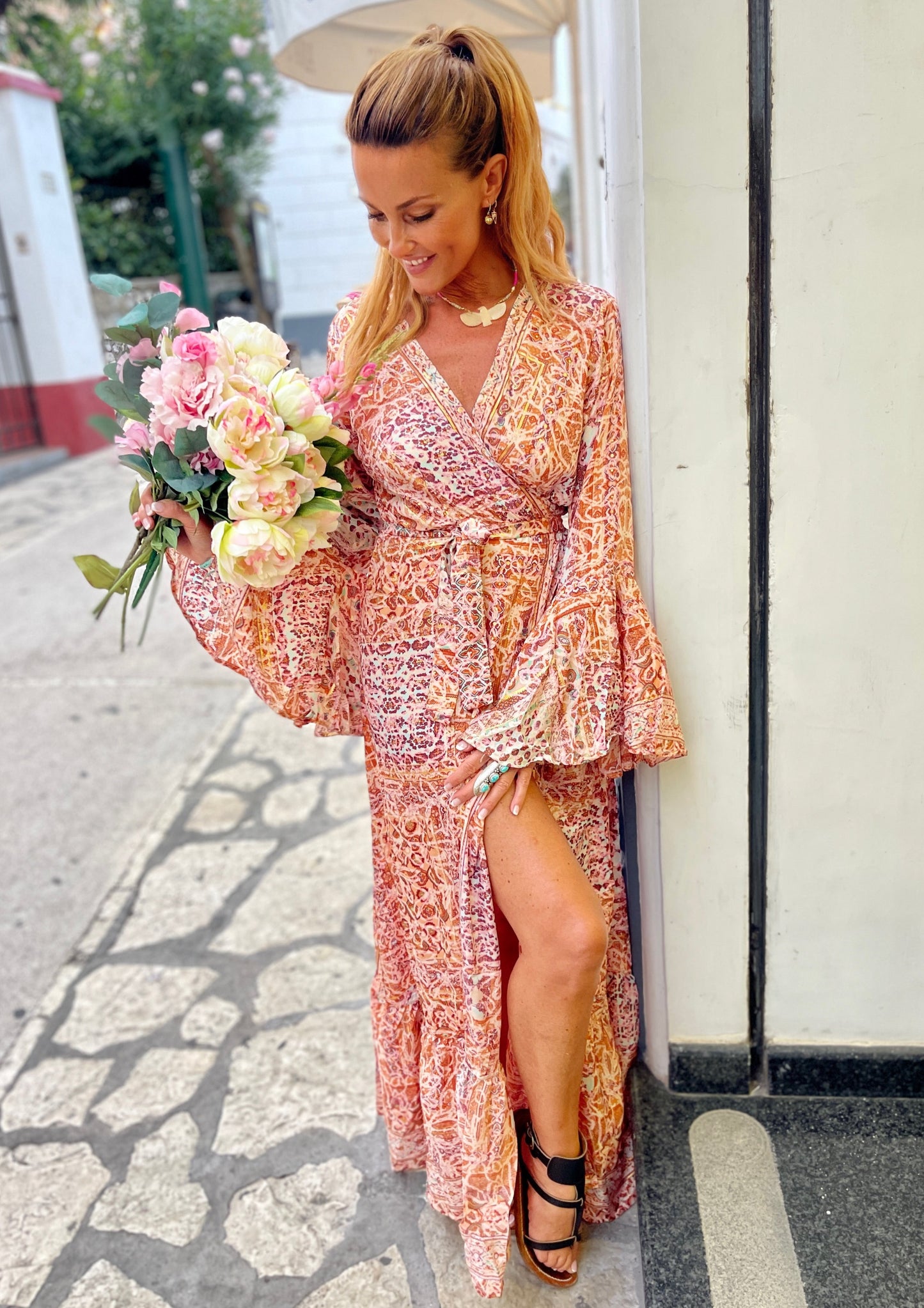 Kimowi - Bougainvilliers dress